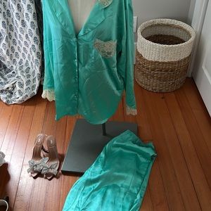 Vintage Victoria’s Secret Satin and Lace Set